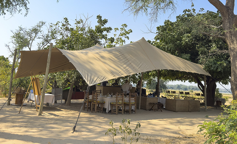 Hotel eco en el Parque Nacional Lower Zambezi