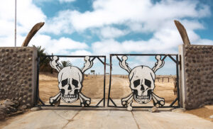 Entrada al Skeleton Coast National Park en Namibia