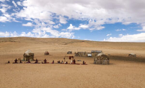 Poblado Himba en Serra Cafema, Namibia
